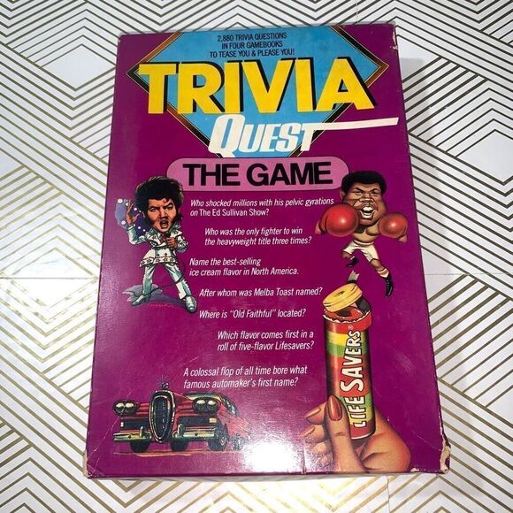 Vintage Trivia Quest The Game Family Fun Over 2800 Questions Everyone Can Play - Picture 1 of 3